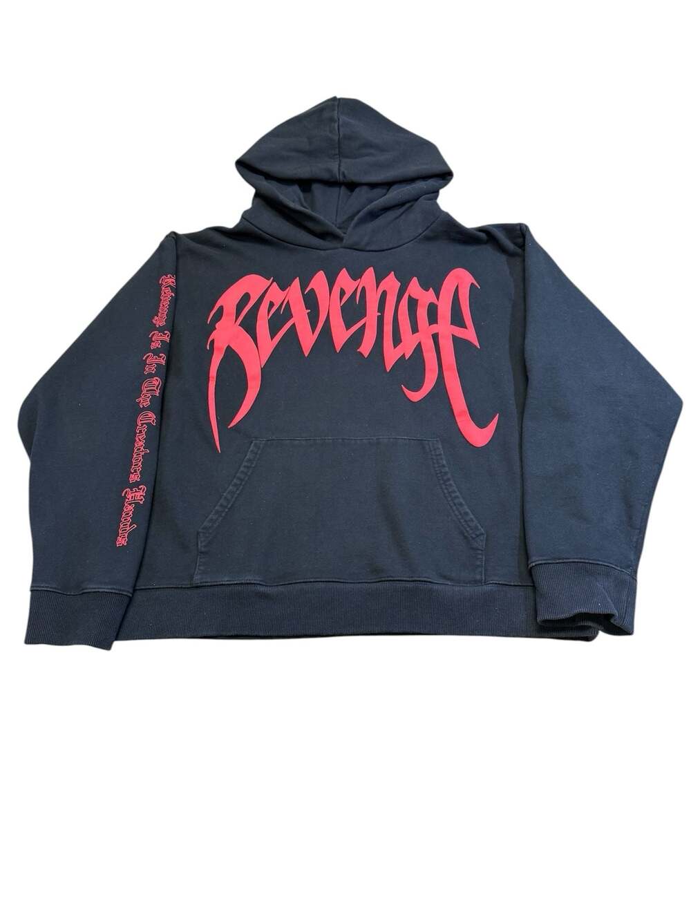 Revenge x XXXTentacion Kill Hand Hoodie Black/Red